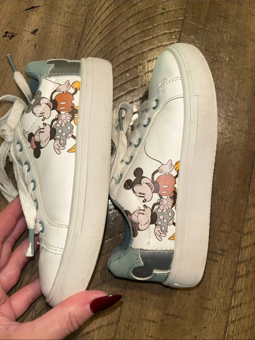 Kids Disney Mickey Mouse and Minnie Mouse sneakers size 11 toddler